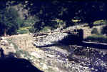 Typical wooden cantilever bridge.